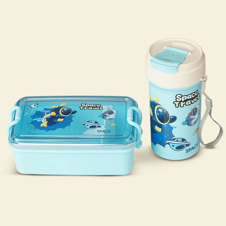 Baybee AstroBites Lunch Box with Sipper Water Bottle for Kids (600ml LB& 700ml SWB) BAYBEE