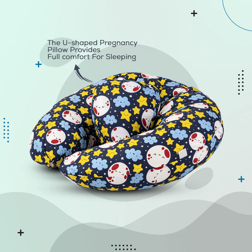 BAYBEE Multifunctional 5 in1 Printed Baby Feeding Pillow for Mother- Nursing Pillow-Original BAYBEE