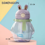 Baybee Drinking Water Bottle for School Kids with Adjustable Strap & Carry Handle (600ml) BAYBEE