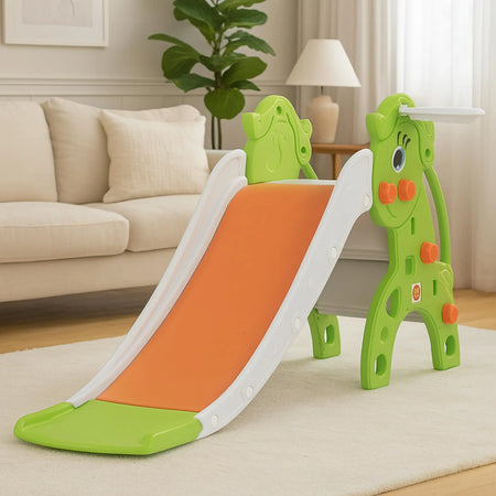 Baybee 3 in 1 Garden Baby Slides for Kids Outdoor Slides for Babies with Basketball Set (Tiny) Baybee India