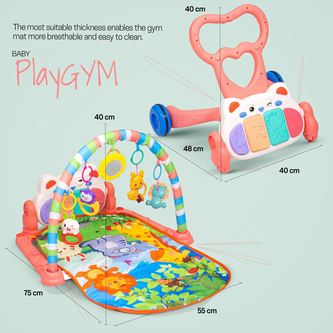 Baybee Move 'N' Play 2 in 1 Play Gym for Babies – Baybee India