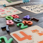 Baybee Wooden Learning Toys, Counting Sticks and Math Toys, Wipe and Clean Cards BAYBEE
