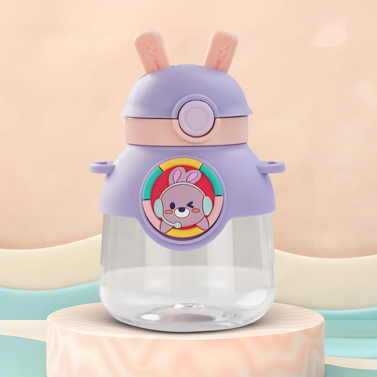 Baybee Bubbly Baby Sipper Water Bottle with Soft Silicone Straw and Adjustable Strap (670ml) BAYBEE