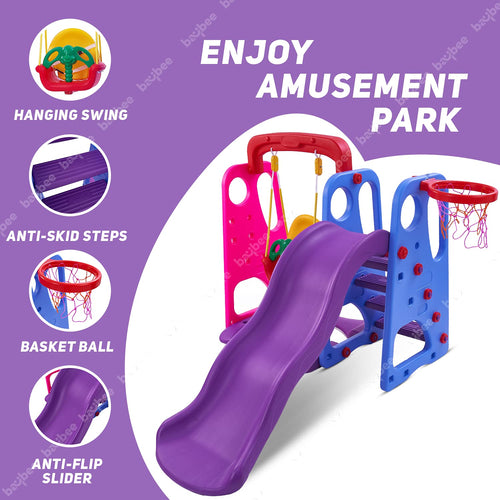 Baybee 3 in 1 Climber Foldable Baby Garden Slide for Kids BAYBEE