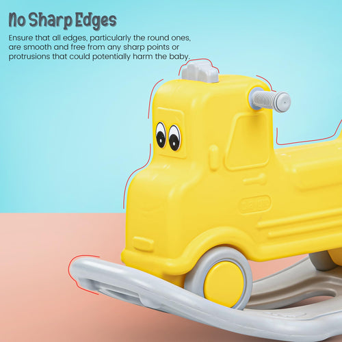 Baybee 2 in 1 Baby Horse Push Ride on Car with Rocker for Kids with Anti slip Handle (Pogo) BAYBEE