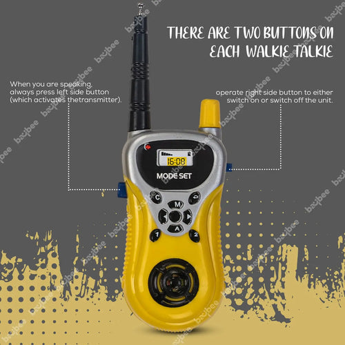 Baybee Long Range Two Way Radio Walkie Talkie Toy with Mic, Speaker & Antenna for Kids Baybee India