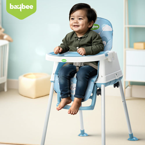 Baybee 4 in 1 Convertible High Chair for Kids Foldable Baby Feeding Chair with Safety Harness Baybee India