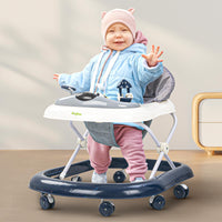 Baybee Bumble Baby Walker for Kids, Folding Walker with 3 Height Adjustable, Cushion Seat, Removable Tray