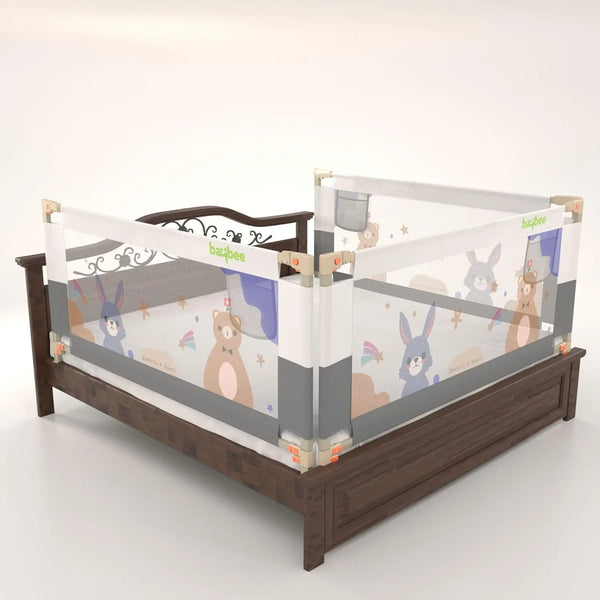 Baybee Baby Bed Rail Guard for Baby Safety (Pack of 2, 180x80CM)