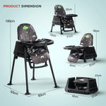 Baybee 4 in 1 Convertible High Chair for Kids Foldable Baby Feeding Chair Baybee India