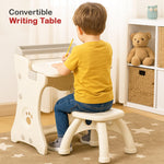 Baybee 2-in-1 Convertible Drawing & Writing Table for Kids Study Table with Whiteboard BAYBEE
