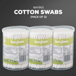 Baybee 300 Pcs Baby Cotton Swab Ear Buds Cleaner, Safe & Hygienic for Babies (Pack of 3) BAYBEE