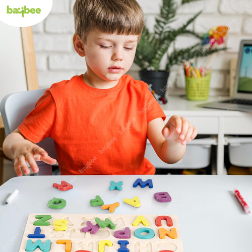 Alphabetical Wooden Puzzle Game for Toys BAYBEE