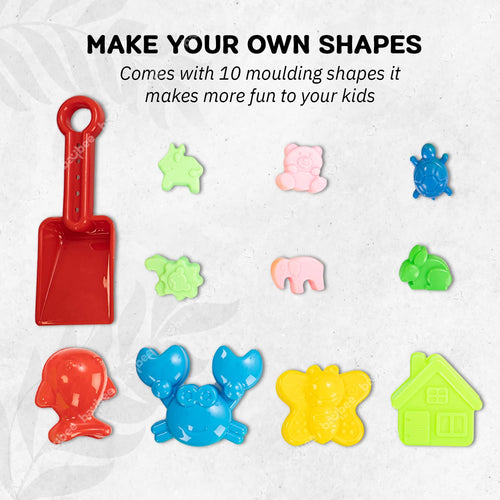 BAYBEE Creative Play Sand for Kids 1Kg, Moldable Magic Sand Dough Activity Toys Set, Sand Clay for Kids to Play BAYBEE