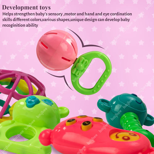 Baybee 5 Pcs Baby Toys Rattles Set for Babies BAYBEE