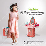 Baybee 3 in 1 Kids Beauty Makeup Kit Set Toys for Girls, Convertible Dressing Table & Suitcase