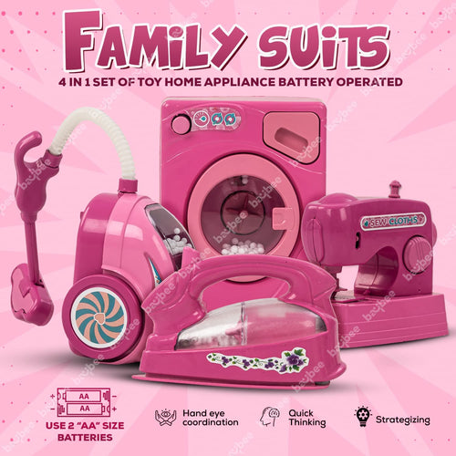Baybee Family Suits Household Play Set Toys for Kids Girls with Realistic Sound Baybee India