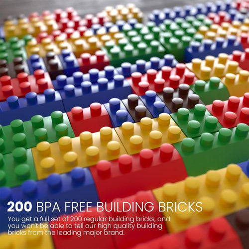 BAYBEE 200-Piece Building Blocks Set for Kids, Plane Puzzle Block Kids Games BAYBEE