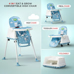 Baybee 4 in 1 Convertible High Chair for Kids Foldable Baby Feeding Chair Baybee India