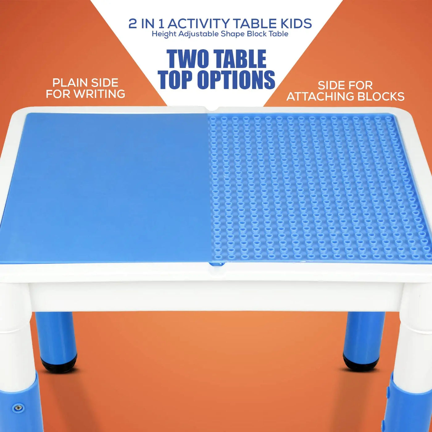 BAYBEE 2 in 1 Multi-Purpose Study Table for Kids, Writing & Block Fixi ...