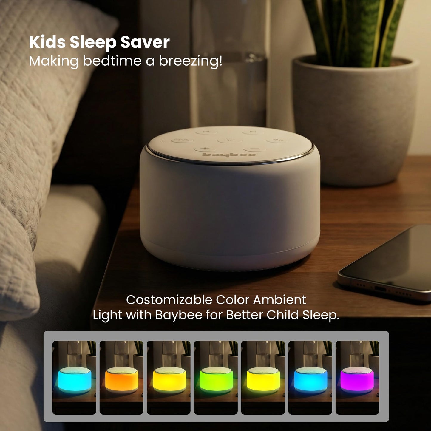 Baybee 3 in 1 White Noise Sound Machine for Baby Baybee India