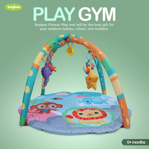 Joyful Juniors 2 in 1 Cotton Playgym with Rattle for Babies - Round Shape Baybee India