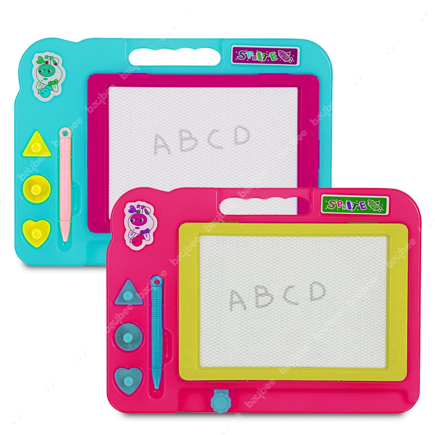 Baybee Pack of 2 Magnetic Drawing Erasable Doodle Board Slate for