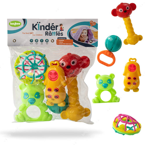 Baybee 5 Pcs Baby Toys Rattles Set for Babies BAYBEE