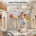 Baybee Lion Kids Playpen for Babies  (18 Panels) Foldable Baby Play Area Indoor Setup BAYBEE