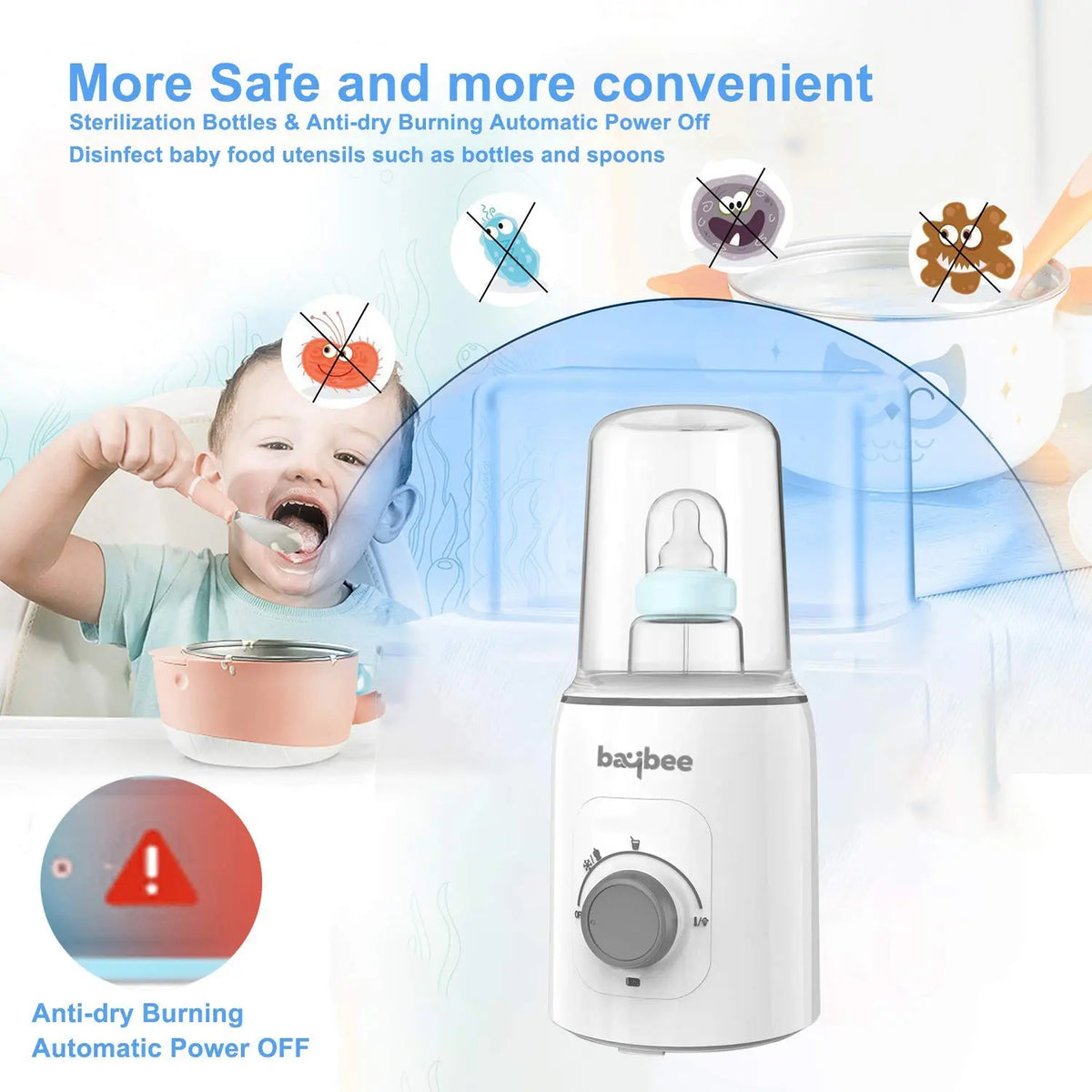 Baybee 5 in 1 Baby Bottle Warmer & Baby Feeding Bottle Sterilizer BAYBEE
