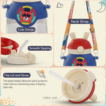 Baybee Bubbly Baby Sipper Water Bottle with Soft Silicone Straw and Adjustable Strap BAYBEE