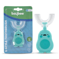 Baybee Soft Baby U Shaped Toothbrush for Kids, BPA Free Baby Training Toothbrush Set