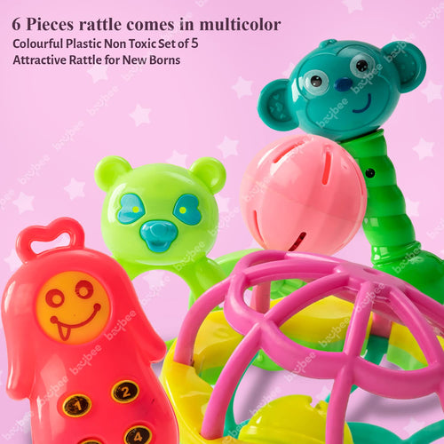 Baybee 5 Pcs Baby Toys Rattles Set for Babies BAYBEE
