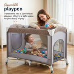 Baybee 3 IN 1 Baby Bedside Crib with Playpen for Babies Baybee India