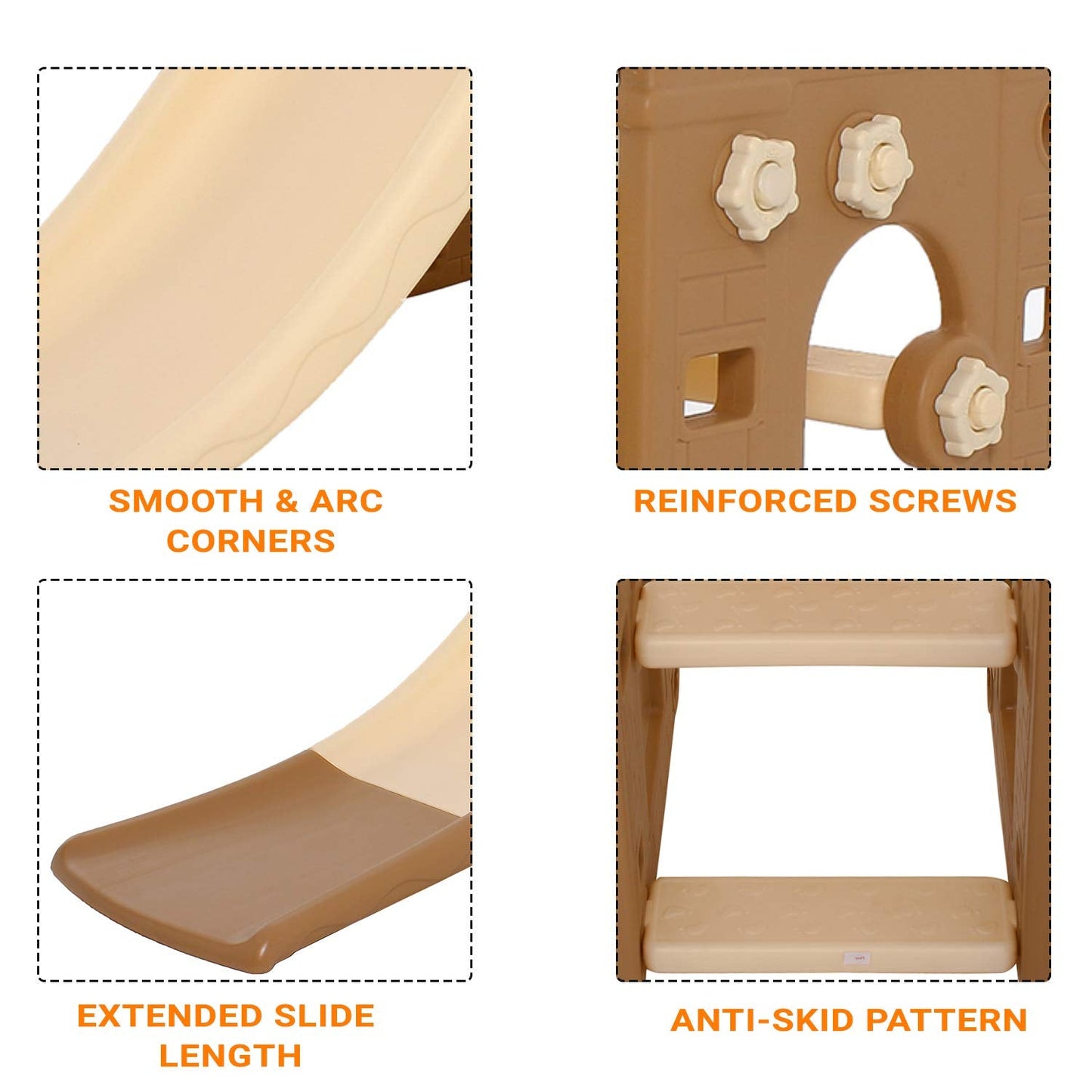 Baybee Dude Garden Baby Slides for Kids Fun Activity Sliding for Babies with Climbing Baybee India