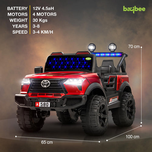 Baybee Ceyato Battery Operated Jeep for Kids with Light & Music Kids to Drive 3 to 8 Years Boy Girl Baybee India