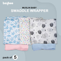 New Bron Baby Cotton Muslin Swaddle Wrapper Blanket - Magical Space  [