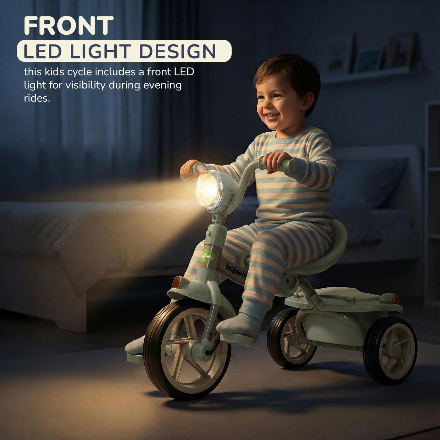 Baybee Flyer Baby Tricycle for Kids, Smart Plug & Play Kids Cycle BAYBEE