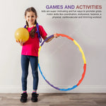 Baybee Detachable Hula Hoop for Kids Adults, Fitness Hoola Hoop Rings for Kids with 8 Interlockable Piece BAYBEE
