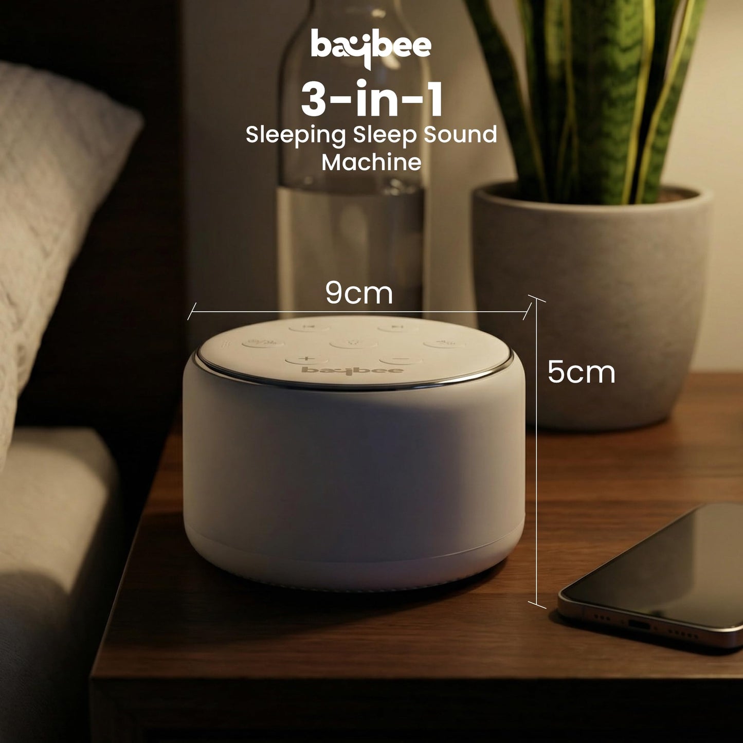 Baybee 3 in 1 White Noise Sound Machine for Baby Baybee India