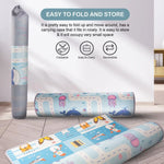 Baybee Crawling Foldable Kids Play Mat for Babies Size 180x150CM -  Assorted Themes BAYBEE