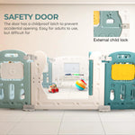 Baybee Train Kids Playpen for Babies Foldable Baby Play Area Indoor Setup with Safety Lock (16 Panels) BAYBEE