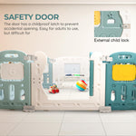 Baybee Train Kids Playpen for Babies Foldable Baby Play Area Indoor Setup with Safety Lock (16 Panels) BAYBEE