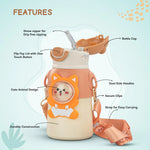 Baybee Baby Sipper Cup with Soft Silicone Straw Spill-Proof & Safe Sippy Bottle for Kids (500ml) BAYBEE