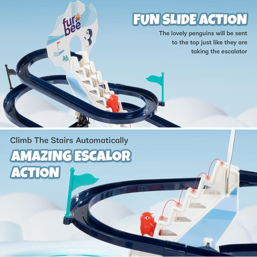 Baybee Funbee 3 Pcs Large Baby Penguin Glider Slider Toys for Kids BAYBEE