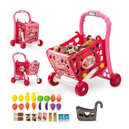 Baybee 3 in1 Supermarket Shopping Cart for Kids with Sound, Light BAYBEE