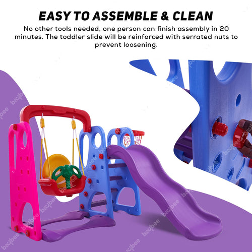 Baybee 3 in 1 Climber Foldable Baby Garden Slide for Kids BAYBEE
