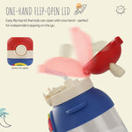 Baybee Bubbly Baby Sipper Water Bottle with Soft Silicone Straw and Adjustable Strap BAYBEE