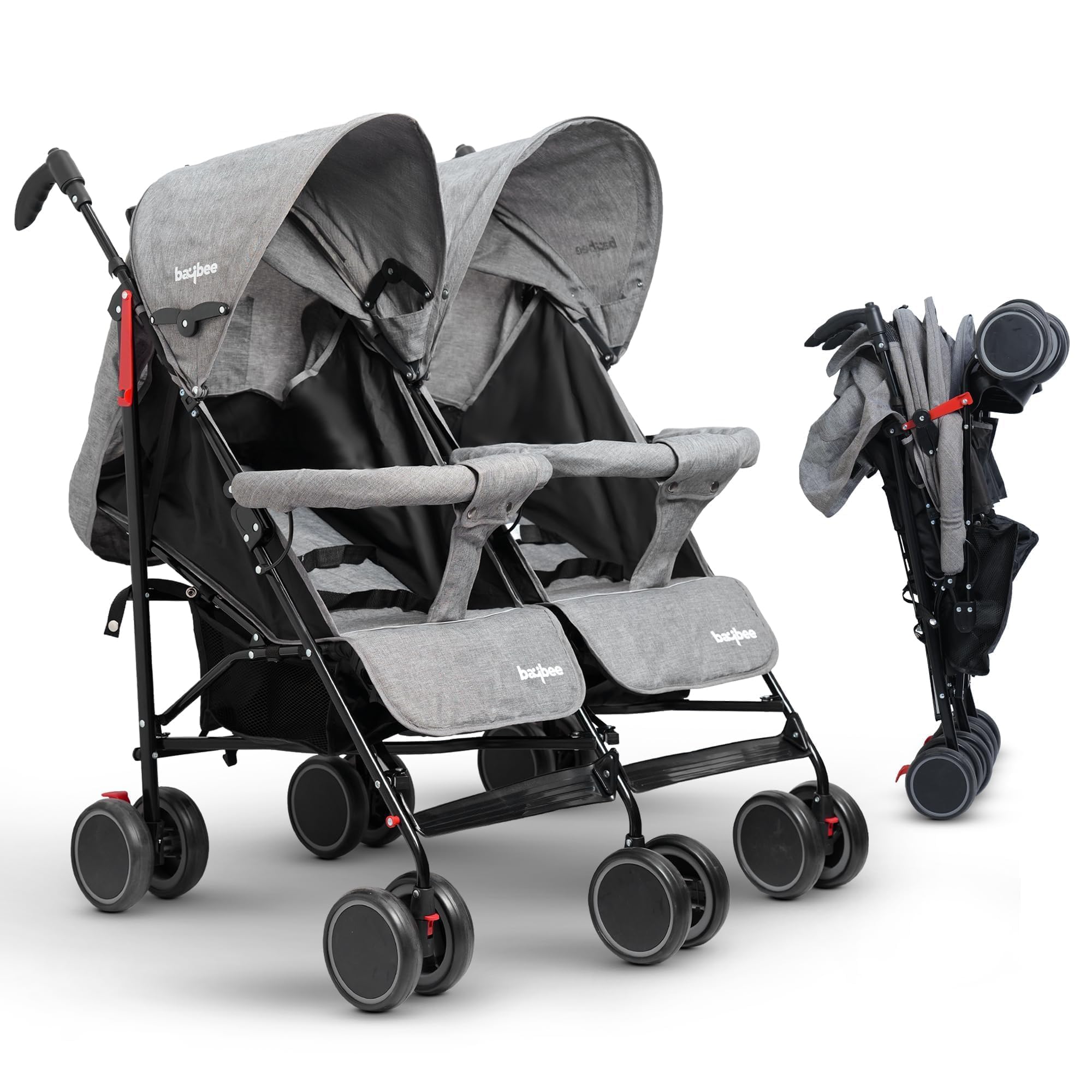 Baybee 2-in-1 Twin Baby Stroller for 0-3 Years Lightweight Foldable Pram