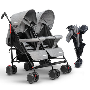 Baybee 2-in-1 Twin Baby Stroller for 0-3 Years Lightweight Foldable Pram
